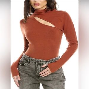 GOOD AMERICAN PEEPHOLE BODYSUIT NWT LARGE